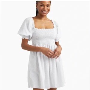 Hill House White Mini Nap Dress
